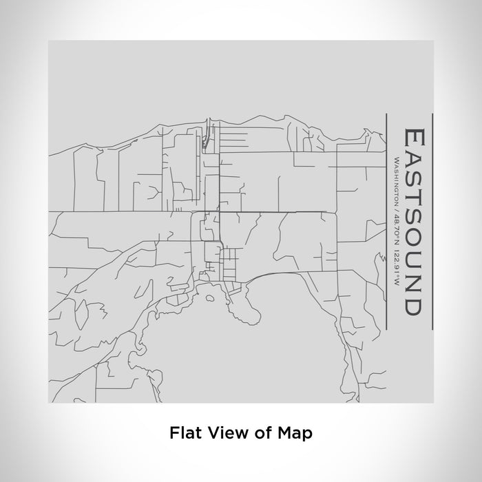 Rendered View of Eastsound Washington Map Engraving on 17oz Stainless Steel Insulated Tumbler