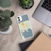 Custom Eastsound Washington Map Phone Case in Woodblock