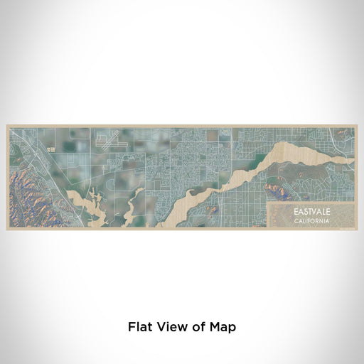 Flat View of Map Custom Eastvale California Map Enamel Mug in Afternoon
