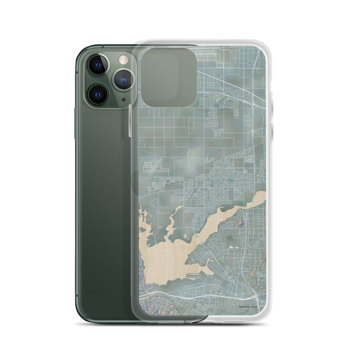 Custom Eastvale California Map Phone Case in Afternoon