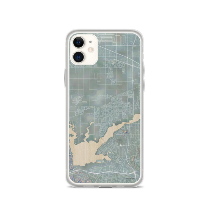 Custom iPhone 11 Eastvale California Map Phone Case in Afternoon