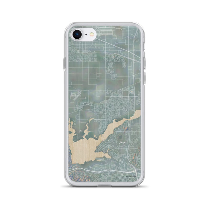 Custom iPhone SE Eastvale California Map Phone Case in Afternoon