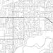 Eastvale California Map Print in Classic Style Zoomed In Close Up Showing Details