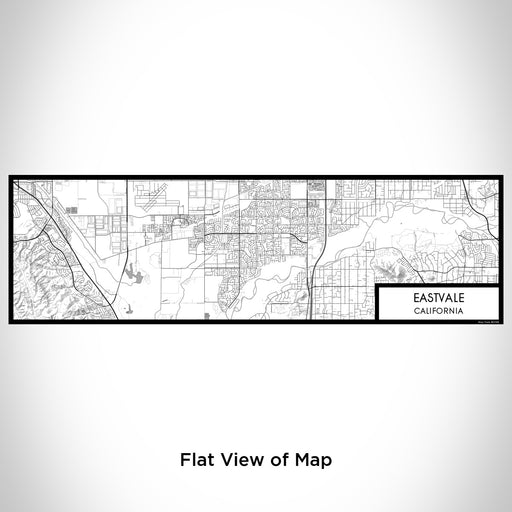 Flat View of Map Custom Eastvale California Map Enamel Mug in Classic