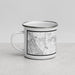 Left View Custom Eastvale California Map Enamel Mug in Classic