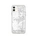 Custom iPhone 11 Eastvale California Map Phone Case in Classic