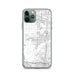 Custom iPhone 11 Pro Eastvale California Map Phone Case in Classic