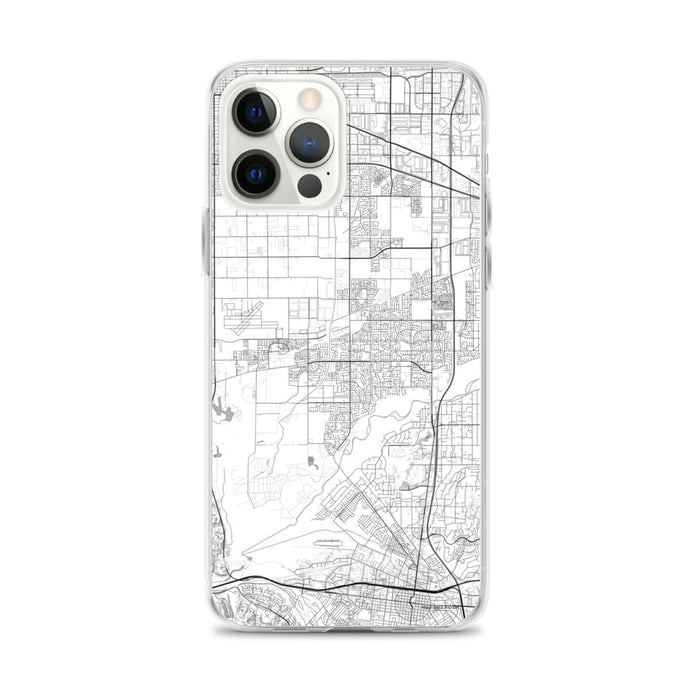 Custom iPhone 12 Pro Max Eastvale California Map Phone Case in Classic