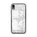 Custom iPhone XR Eastvale California Map Phone Case in Classic