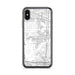 Custom iPhone X/XS Eastvale California Map Phone Case in Classic