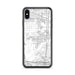 Custom iPhone XS Max Eastvale California Map Phone Case in Classic