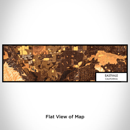 Flat View of Map Custom Eastvale California Map Enamel Mug in Ember