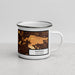 Right View Custom Eastvale California Map Enamel Mug in Ember