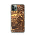Custom iPhone 11 Pro Eastvale California Map Phone Case in Ember