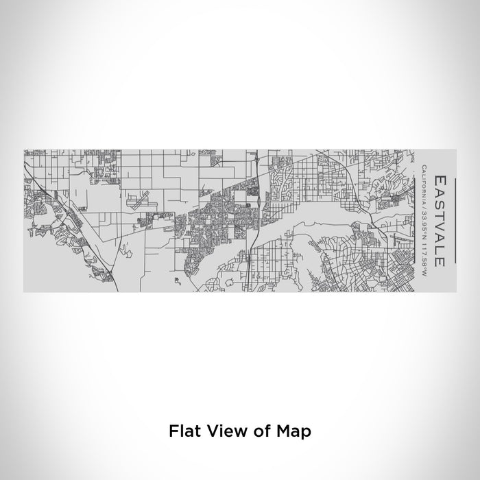Rendered View of Eastvale California Map Engraving on 10oz Stainless Steel Insulated Cup with Sipping Lid