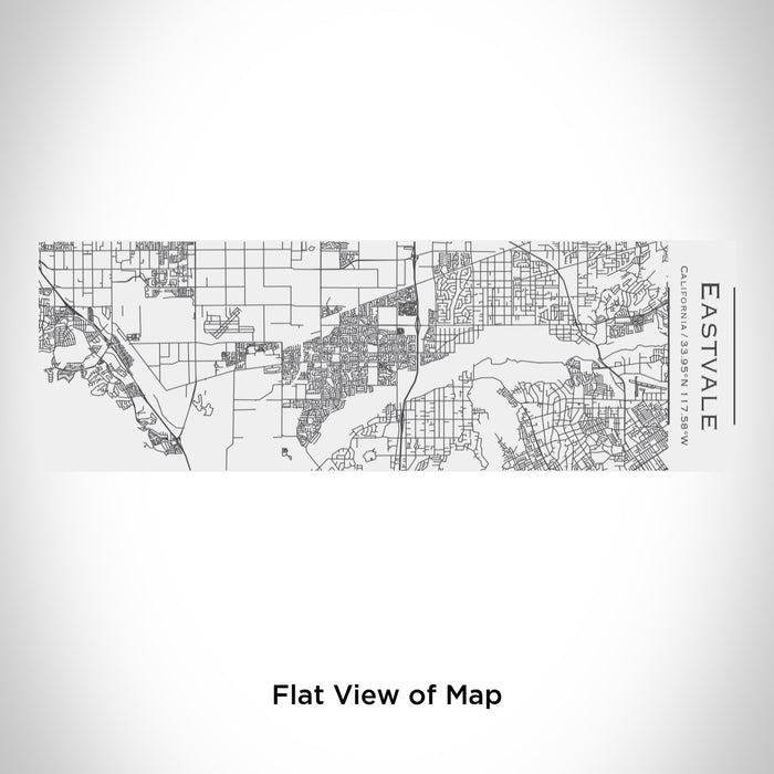 Rendered View of Eastvale California Map Engraving on 10oz Stainless Steel Insulated Cup with Sliding Lid in White
