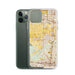 Custom Eastvale California Map Phone Case in Woodblock