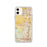 Custom iPhone 11 Eastvale California Map Phone Case in Woodblock