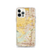 Custom iPhone 12 Pro Eastvale California Map Phone Case in Woodblock
