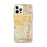 Custom iPhone 12 Pro Max Eastvale California Map Phone Case in Woodblock
