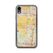 Custom iPhone XR Eastvale California Map Phone Case in Woodblock