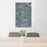 24x36 Eatonton Georgia Map Print Portrait Orientation in Afternoon Style Behind 2 Chairs Table and Potted Plant