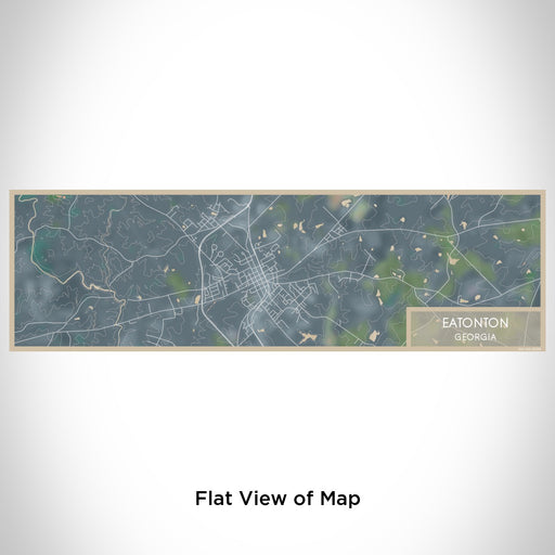 Flat View of Map Custom Eatonton Georgia Map Enamel Mug in Afternoon
