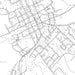 Eatonton Georgia Map Print in Classic Style Zoomed In Close Up Showing Details