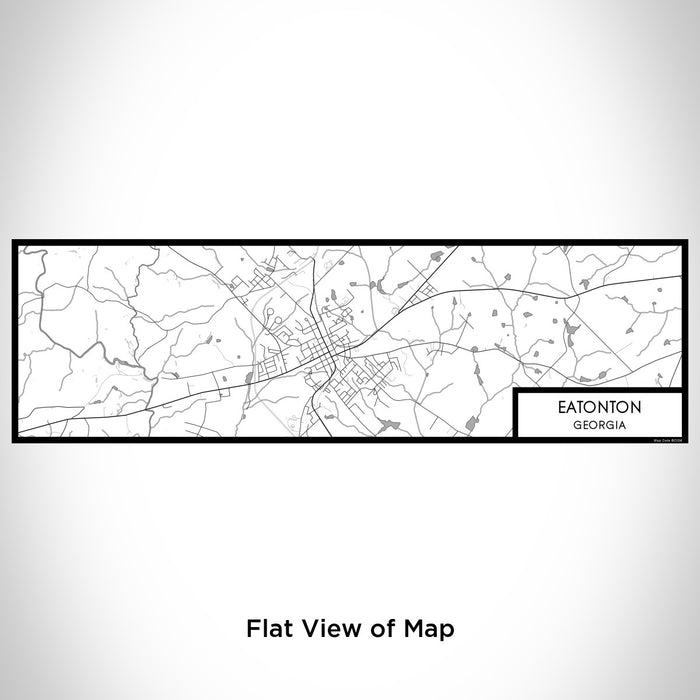 Flat View of Map Custom Eatonton Georgia Map Enamel Mug in Classic