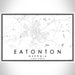 Eatonton Georgia Map Print Landscape Orientation in Classic Style With Shaded Background