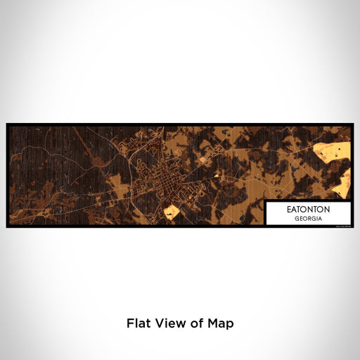 Flat View of Map Custom Eatonton Georgia Map Enamel Mug in Ember