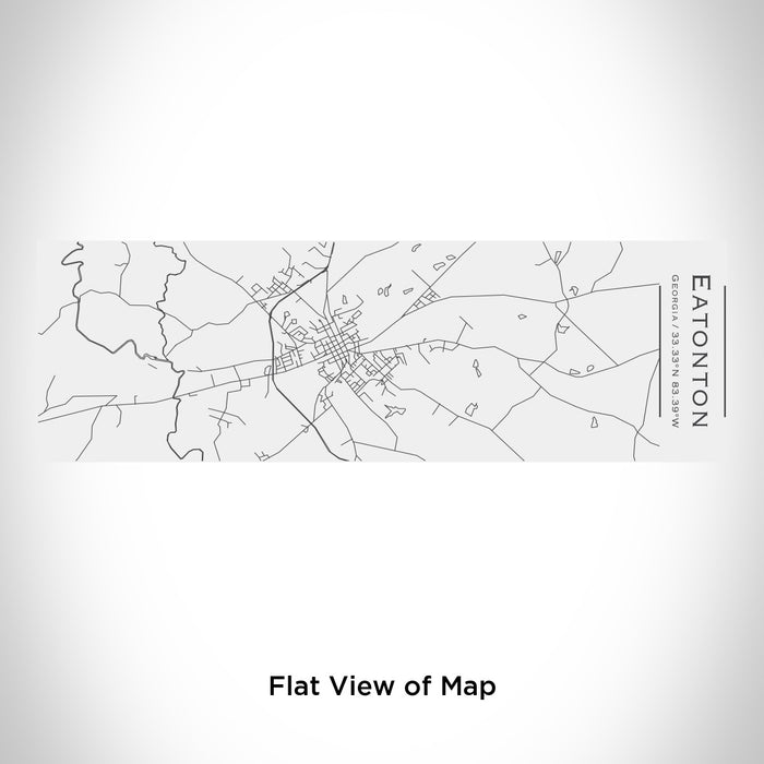 Rendered View of Eatonton Georgia Map Engraving on 10oz Stainless Steel Insulated Cup with Sliding Lid in White