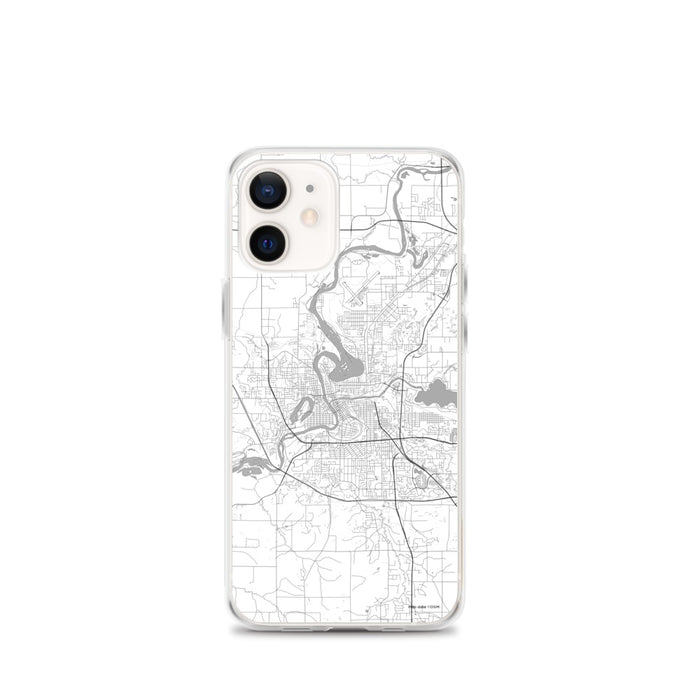Custom Eau Claire Wisconsin Map iPhone 12 mini Phone Case in Classic