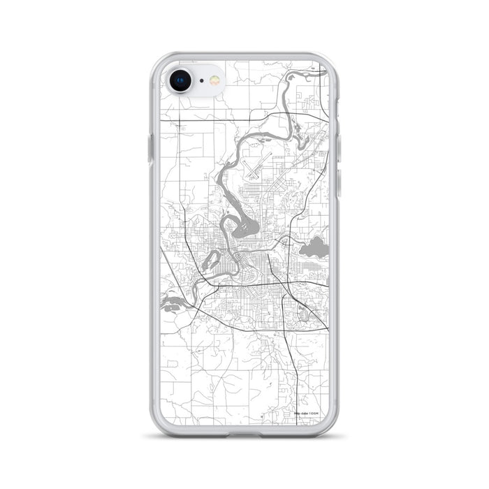 Custom Eau Claire Wisconsin Map iPhone SE Phone Case in Classic