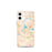 Custom Eau Claire Wisconsin Map iPhone 12 mini Phone Case in Watercolor