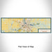 Flat View of Map Custom Eau Claire Wisconsin Map Enamel Mug in Woodblock