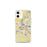 Custom Eau Claire Wisconsin Map iPhone 12 mini Phone Case in Woodblock