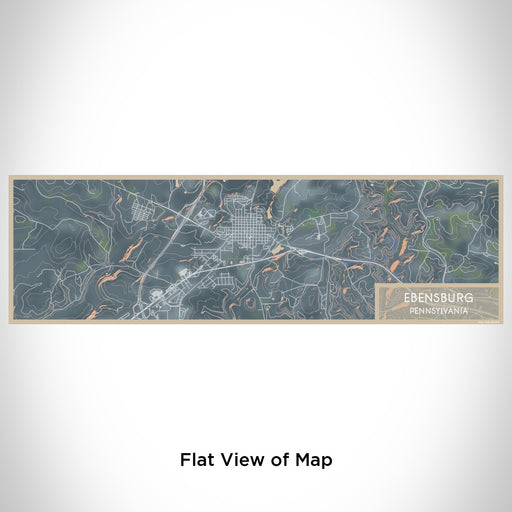 Flat View of Map Custom Ebensburg Pennsylvania Map Enamel Mug in Afternoon