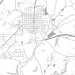 Ebensburg Pennsylvania Map Print in Classic Style Zoomed In Close Up Showing Details