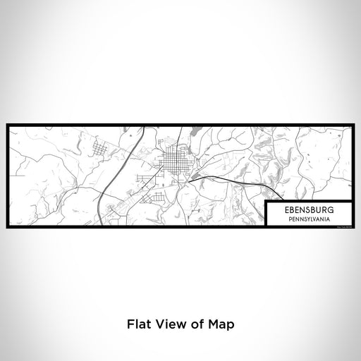 Flat View of Map Custom Ebensburg Pennsylvania Map Enamel Mug in Classic