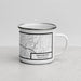 Right View Custom Ebensburg Pennsylvania Map Enamel Mug in Classic