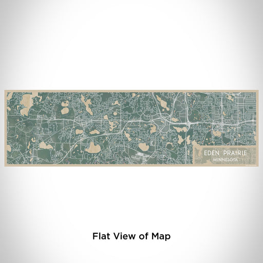 Flat View of Map Custom Eden Prairie Minnesota Map Enamel Mug in Afternoon