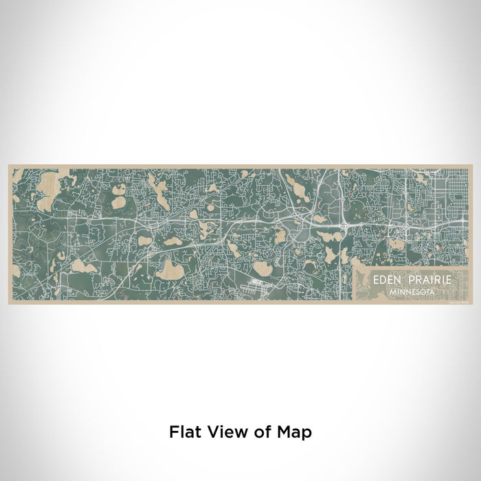 Flat View of Map Custom Eden Prairie Minnesota Map Enamel Mug in Afternoon