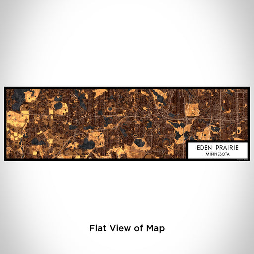 Flat View of Map Custom Eden Prairie Minnesota Map Enamel Mug in Ember