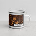 Right View Custom Eden Prairie Minnesota Map Enamel Mug in Ember