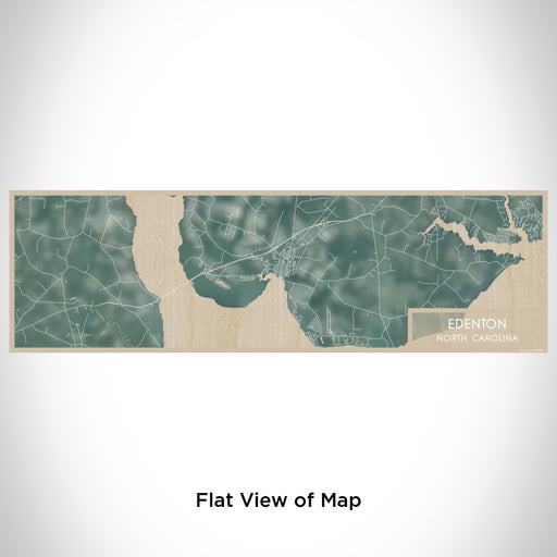 Flat View of Map Custom Edenton North Carolina Map Enamel Mug in Afternoon