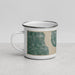 Left View Custom Edenton North Carolina Map Enamel Mug in Afternoon