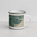 Right View Custom Edenton North Carolina Map Enamel Mug in Afternoon