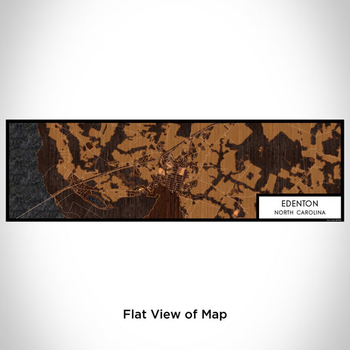 Flat View of Map Custom Edenton North Carolina Map Enamel Mug in Ember