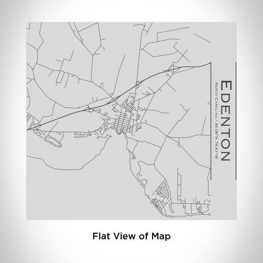 Rendered View of Edenton North Carolina Map Engraving on 17oz Stainless Steel Insulated Tumbler